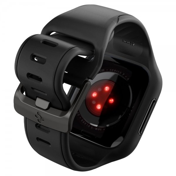 Spigen Apple Watch 41mm Skal med Armband Liquid Air Pro Svart