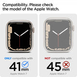 Spigen Apple Watch 41mm Skal med Armband Liquid Air Pro Svart