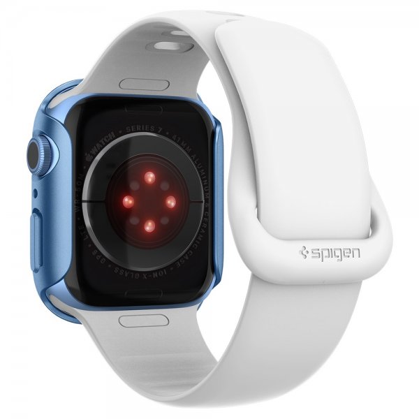 Spigen Apple Watch 41mm Skal Thin Fit Metallic Blue