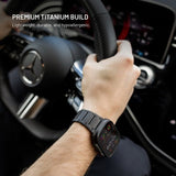 Fixed Apple Watch 42/44/45/46mm Armband Titanium Strap Svart