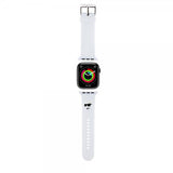 Karl Lagerfeld Apple Watch 44/45/46mm/Apple Watch Ultra Armband Rubber NFT Choupette Vit