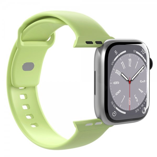 Puro Apple Watch 44/45/46mm/Apple Watch Ultra Armband ICON Silicone Band Matcha Green