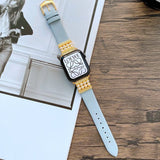 Apple Watch 44/45/46mm/Apple Watch Ultra Armband Pärlor Ljusblå