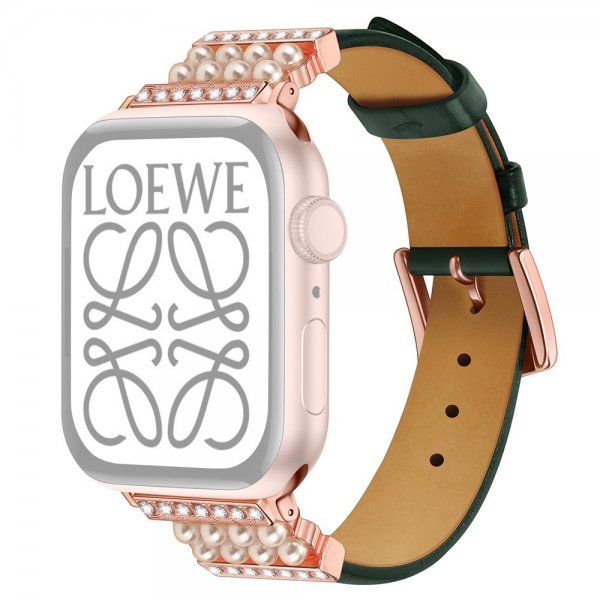 Apple Watch 44/45/46mm/Apple Watch Ultra Armband Pärlor Grön