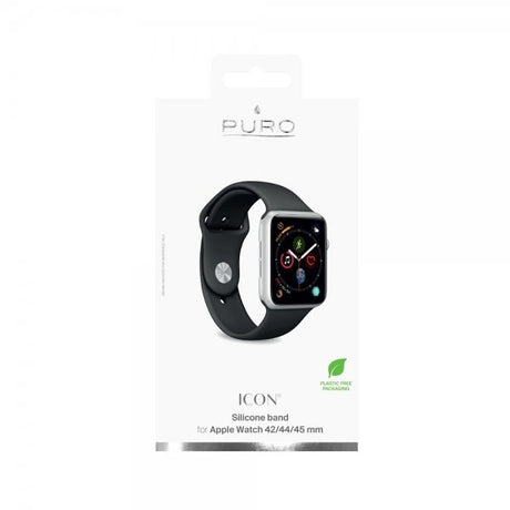 Puro Apple Watch 42/44/45mm Armband Icon Svart