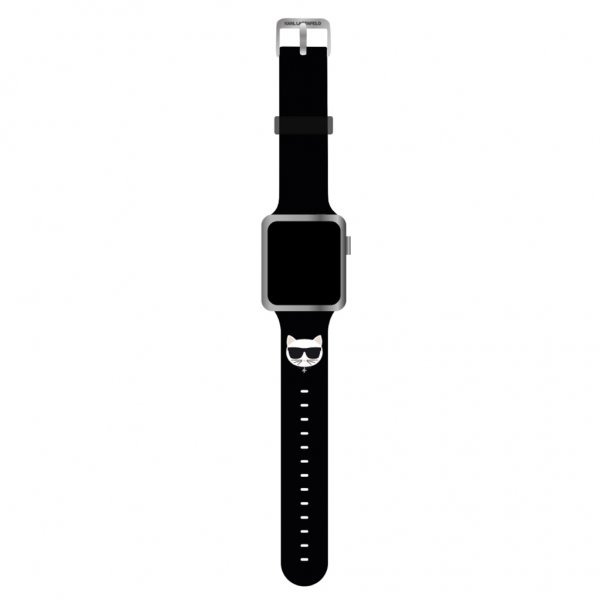 Karl Lagerfeld Apple Watch 42/44/45mm/Apple Watch Ultra Armband Choupette Svart