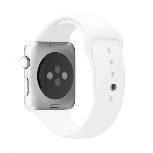 Puro Apple Watch 44/45/46mm/Apple Watch Ultra Armband ICON Silicone Band Vit