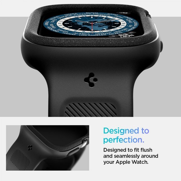 Spigen Apple Watch 42mm (Series 10/11) Armband och Skal Vault Pro Matte Black