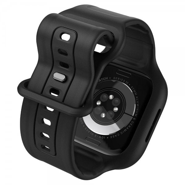 Spigen Apple Watch 42mm (Series 10/11) Armband och Skal Vault Pro Matte Black