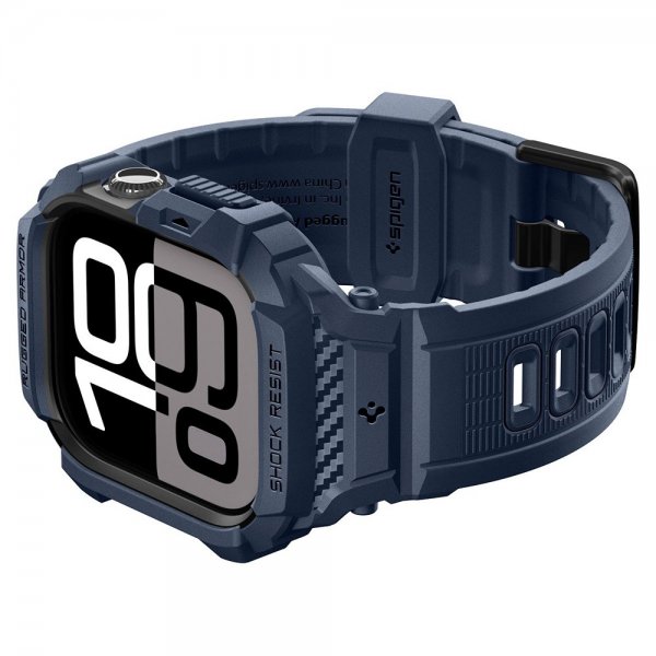 Spigen Apple Watch 42mm (Series 10/11) Armband Rugged Armor Pro 2 Navy Blue