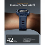 Spigen Apple Watch 42mm (Series 10/11) Armband Rugged Armor Pro 2 Navy Blue
