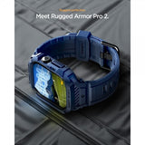 Spigen Apple Watch 42mm (Series 10/11) Armband Rugged Armor Pro 2 Navy Blue