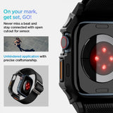 Spigen Apple Watch 42mm (Series 10/11) Armband och Skal Lite Fit Pro Matte Black