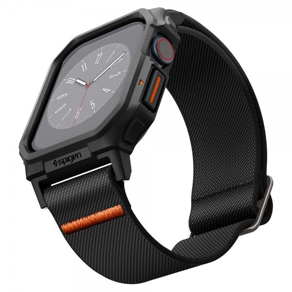 Spigen Apple Watch 42mm (Series 10/11) Armband och Skal Lite Fit Pro Matte Black