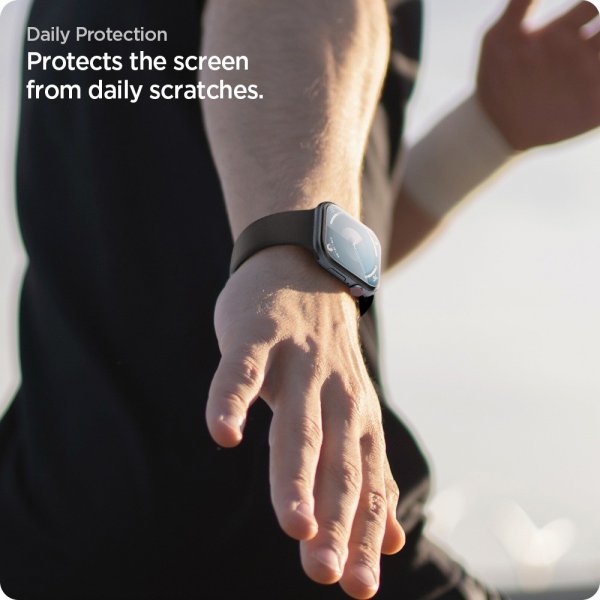 Spigen Apple Watch 42mm (Series 10/11) Skärmskydd EliteShield EZ Fit 2-pack