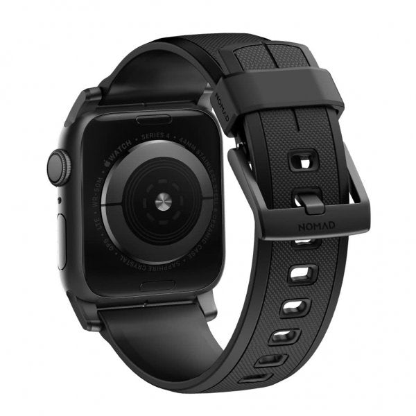 Nomad Apple Watch 44/45/46mm/Apple Watch Ultra Armband Rugged Band Black Hardware Svart