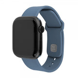 Fixed Apple Watch 44/45/46mm Armband Silicone Sporty Strap Ljusblå
