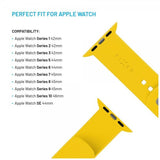 Fixed Apple Watch 44/45/46mm Armband Silicone Sporty Strap Gul