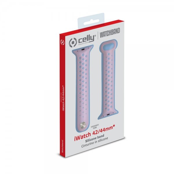 Celly Apple Watch 44/45/46mm Armband Watchband Rosa