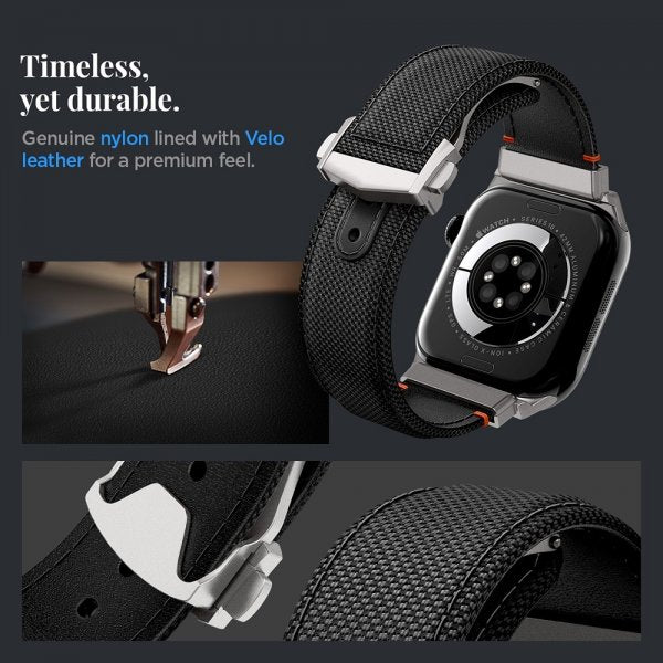 Spigen Apple Watch 44/45/46mm/Ultra 49mm Armband Classic Fit Svart