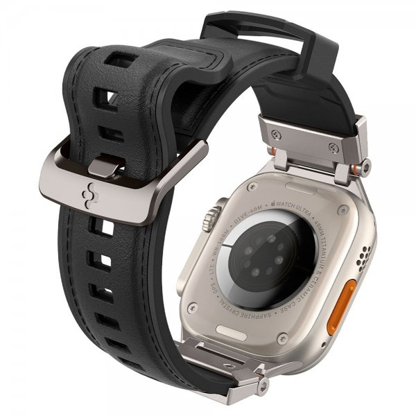 Spigen Apple Watch 44/45/46mm/Ultra 49mm Armband DuraPro Armor PU Svart