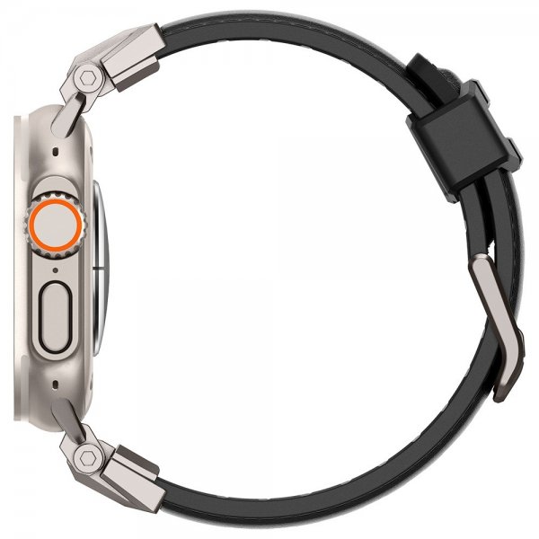 Spigen Apple Watch 44/45/46mm/Ultra 49mm Armband DuraPro Armor PU Svart