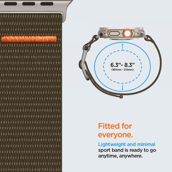Spigen Apple Watch 44/45/46mm/Ultra 49mm Armband DuraPro Flex Khaki