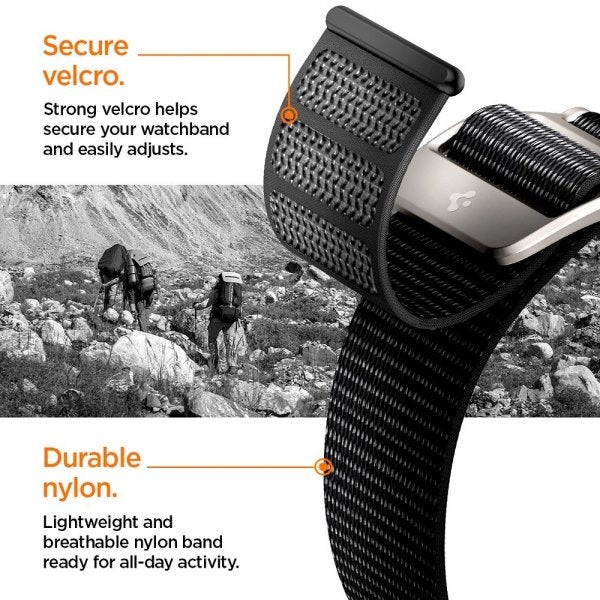 Spigen Apple Watch 44/45/46mm/Ultra 49mm Armband DuraPro Flex Svart