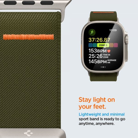 Spigen Apple Watch 44/45/46mm/Ultra 49mm Armband Lite Fit Ultra Khaki