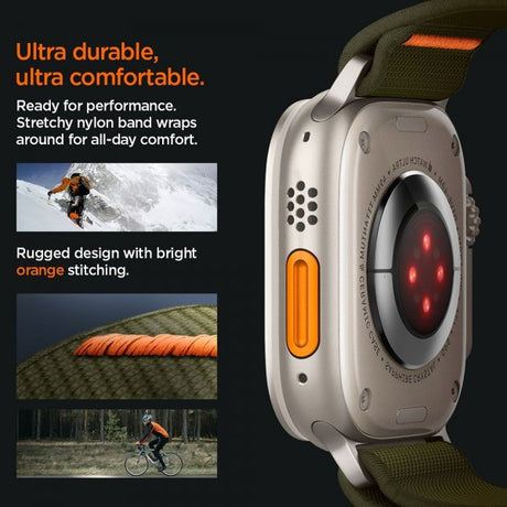 Spigen Apple Watch 44/45/46mm/Ultra 49mm Armband Lite Fit Ultra Khaki