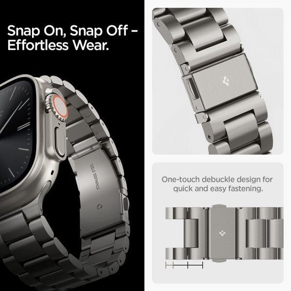 Spigen Apple Watch 44/45/46mm/Ultra 49mm Armband Modern Fit Titanium Natural Titanium