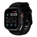 Nomad Apple Watch 44/45/46mm/Ultra 49mm Armband Rocky Point Svart Carbon Black