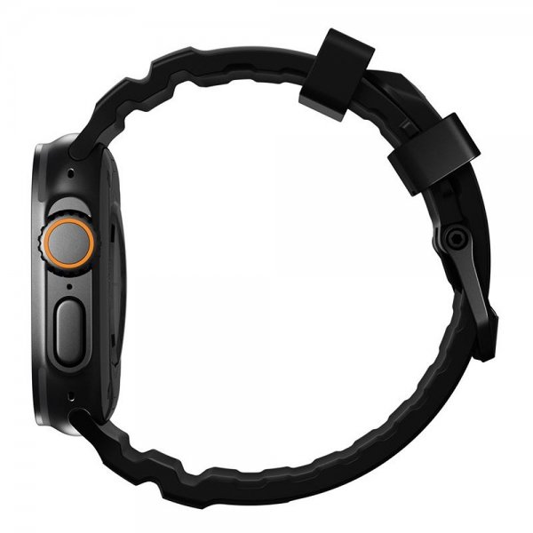 Nomad Apple Watch 44/45/46mm/Ultra 49mm Armband Rocky Point Svart Carbon Black