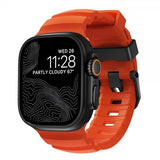 Nomad Apple Watch 44/45/46mm/Ultra 49mm Armband Rocky Point Svart Magma