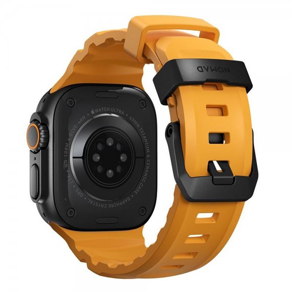 Nomad Apple Watch 44/45/46mm/Ultra 49mm Armband Rocky Point Svart Sol