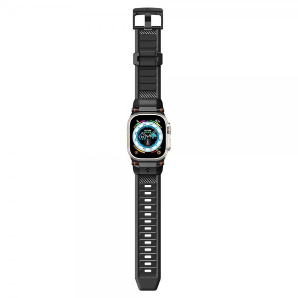 Spigen Apple Watch 44/45/46mm/Ultra 49mm Armband Rugged Ultra Matte Black