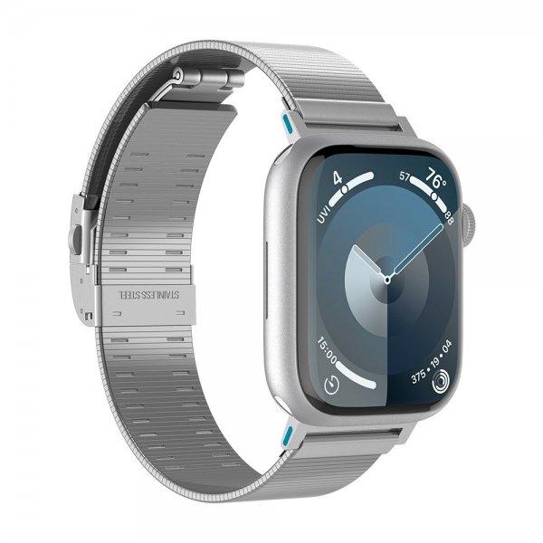 Spigen Apple Watch 44/45/46mm/Ultra 49mm Armband Sleek Link Silver