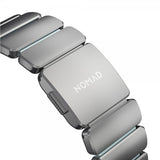 Nomad Apple Watch 44/45/46mm/Ultra 49mm Armband Stratos Band Natural Icy Blue Glow