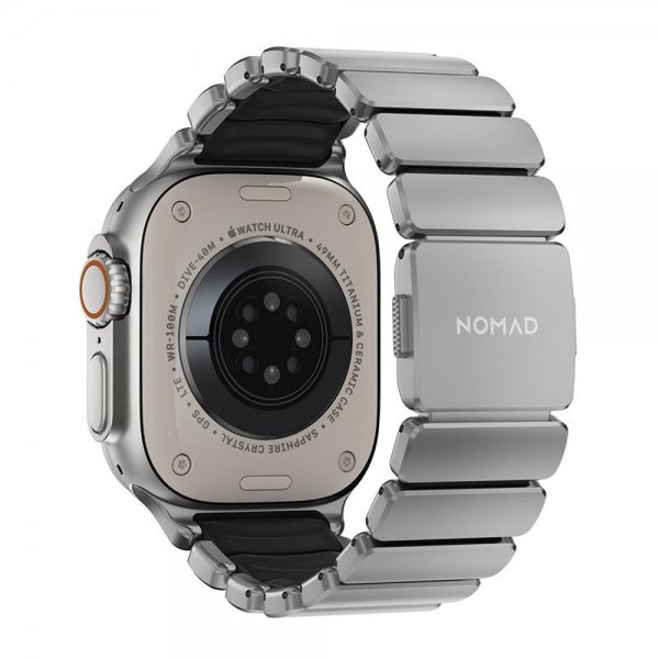 Nomad Apple Watch 44/45/46mm/Ultra 49mm Armband Stratos Band Natural Svart