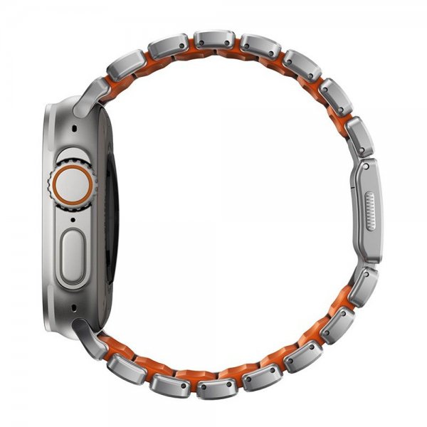 Nomad Apple Watch 44/45/46mm/Ultra 49mm Armband Stratos Band Natural Ultra Orange