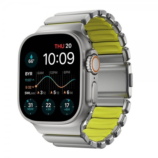 Nomad Apple Watch 44/45/46mm/Ultra 49mm Armband Stratos Band Natural Volt
