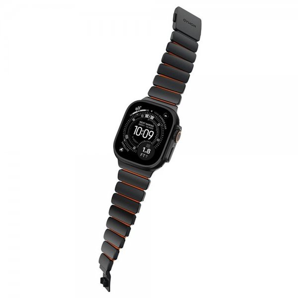 Nomad Apple Watch 44/45/46mm/Ultra 49mm Armband Stratos Band Svart
