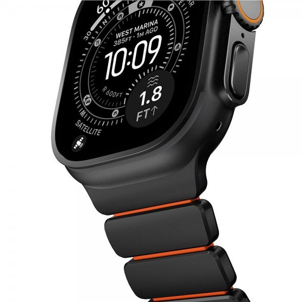 Nomad Apple Watch 44/45/46mm/Ultra 49mm Armband Stratos Band Svart