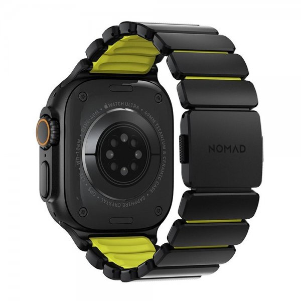 Nomad Apple Watch 44/45/46mm/Ultra 49mm Armband Stratos Band Svart Volt