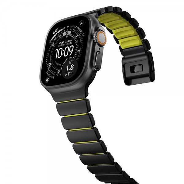 Nomad Apple Watch 44/45/46mm/Ultra 49mm Armband Stratos Band Svart Volt