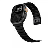 Nomad Apple Watch 44/45/46mm/Ultra 49mm Armband Titanium Band Svart