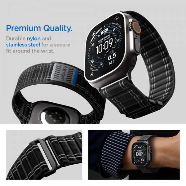 Spigen Apple Watch 44/45/46mm/Ultra 49mm Armband WBF0 Svart
