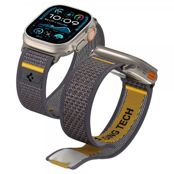 Spigen Apple Watch 44/45/46mm/Ultra 49mm Armband Athlex Air Active Gray