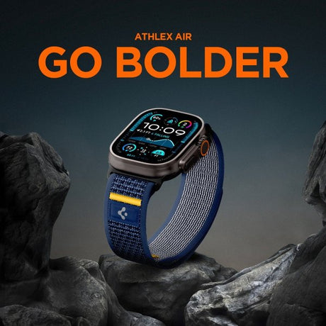 Spigen Apple Watch 44/45/46mm/Ultra 49mm Armband Athlex Air Active Navy