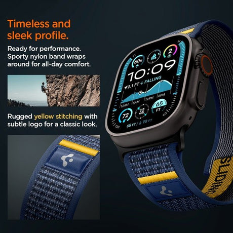 Spigen Apple Watch 44/45/46mm/Ultra 49mm Armband Athlex Air Active Navy